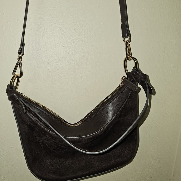 H&M Brown Suede Crossbody Bag - Picture 8 of 11